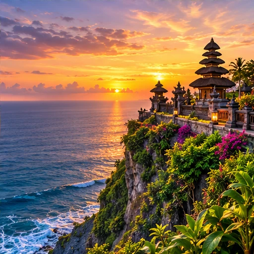 Uluwatu Temple ? AI-generated destination illustration